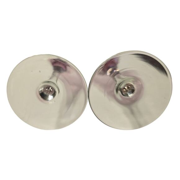 Set of 2 Pink Aperitif Glasses Hand Blown Vintage - Picture 2 of 5